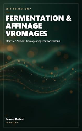 Couverture de Fermentation et Affinage des Vromages: Fabriquer et affiner des fromages vegetaux artisanaux : bases cajou, ferments, cave, HACCP, recettes coutees et cadre legal